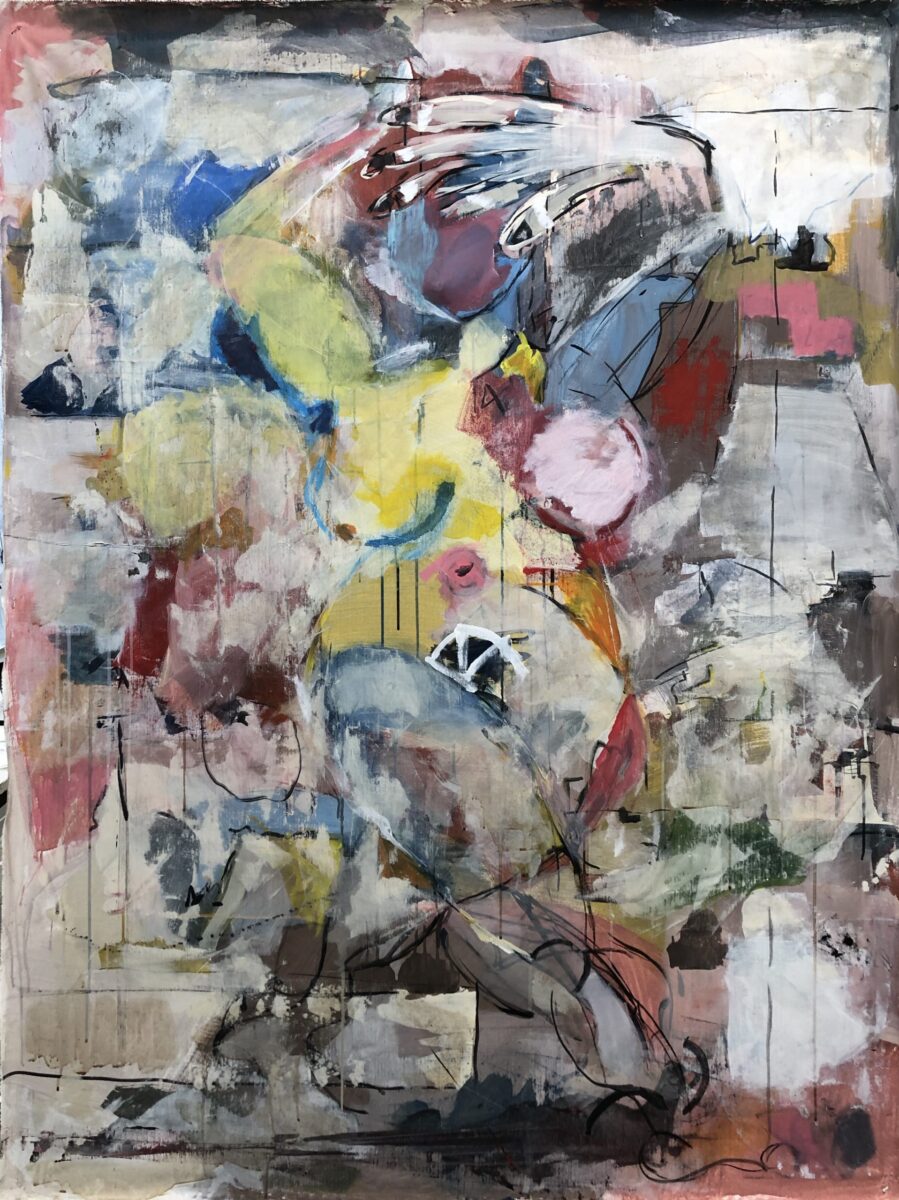 Fernando-Kolb-Acryl-Mischtechnik-auf-Leinwand-Frauenakt-Figur-1