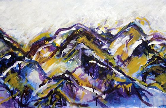 Fernando-Kolb-Acryl-Mischtechnik-auf-Leinwand-abstrakte-Malerei-Berge-Tags-14