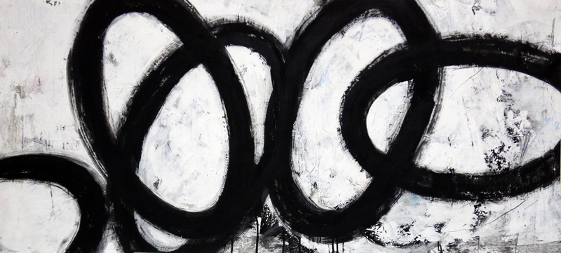 Fernando-Kolb-Acryl-Mischtechnik-auf-Leinwand-abstrakte-Malerei-schwarze-Kreise-24
